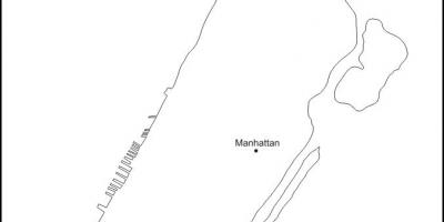 Tom karta över Manhattan