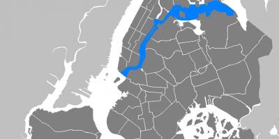 Karta över Manhattan vektor