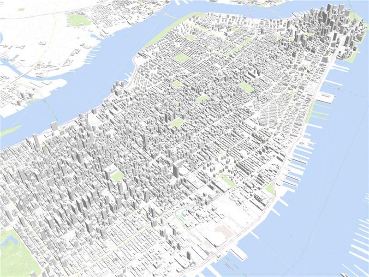 Manhattan 3d-karta