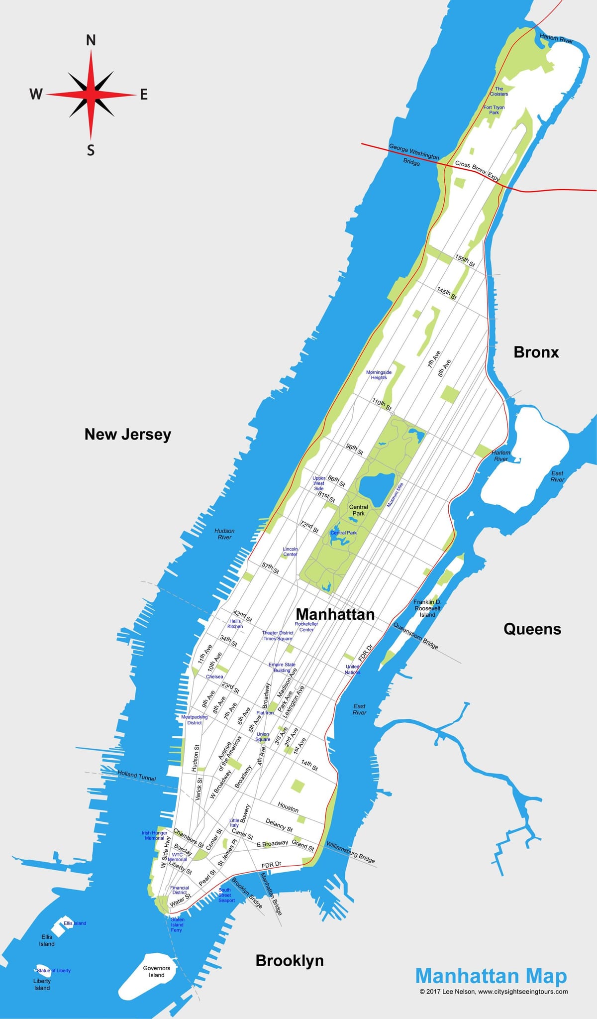Manhattan kartan skriv