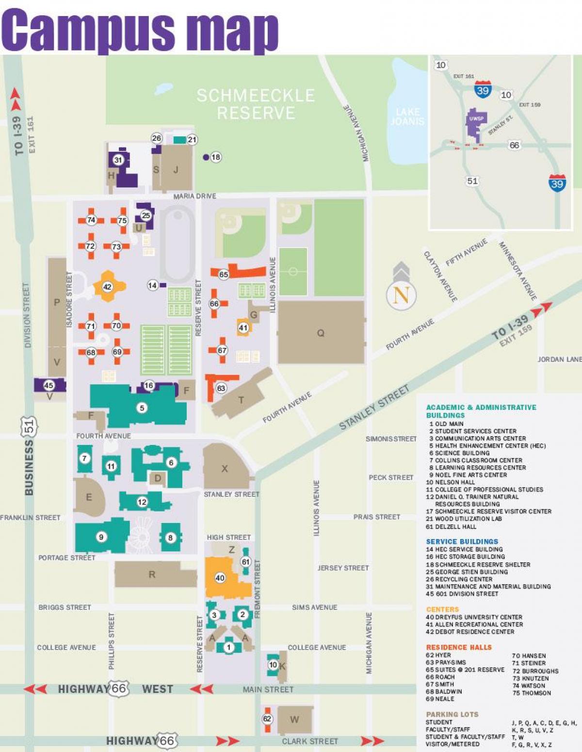 karta över NYU campus