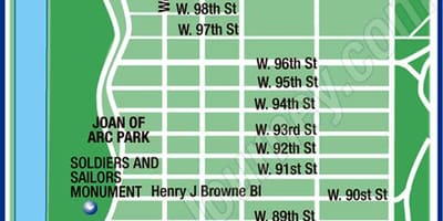 Upper Manhattan kartan