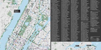 Manhattan cykling karta